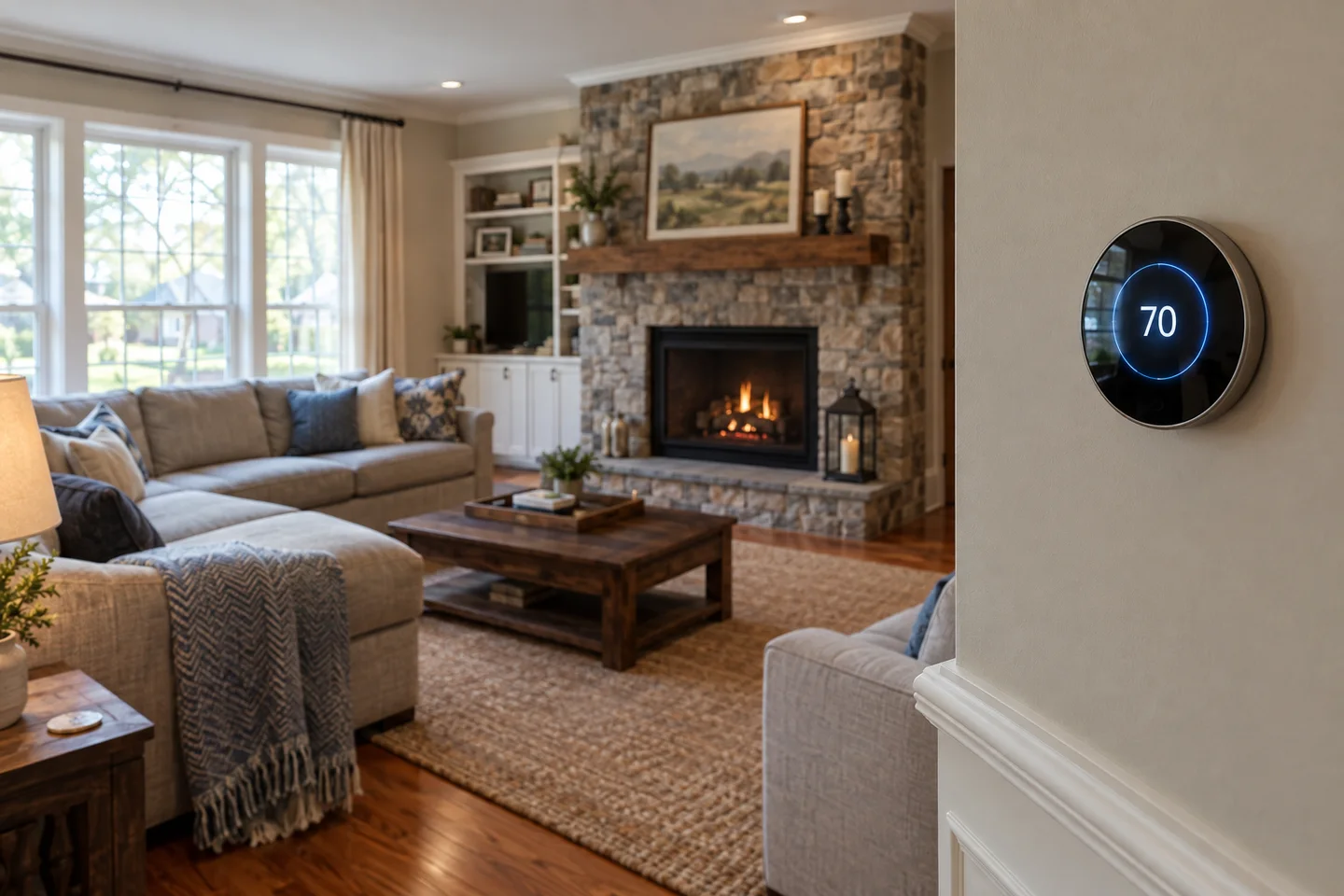 Illustrative home setting